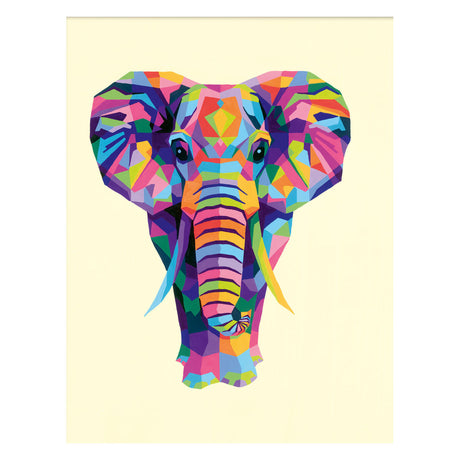 Ravensburger dipinto con i numeri per adulti - creart elefante - 12+ anni