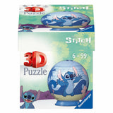 Ravensburger - puzzle-ball disney stitch - palla puzzle 3d - 55 pezzi