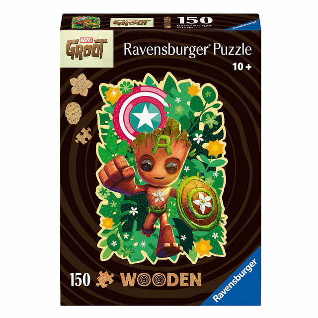 Puzzle in legno Ravensburger Marvel, grande, 150 pezzi.