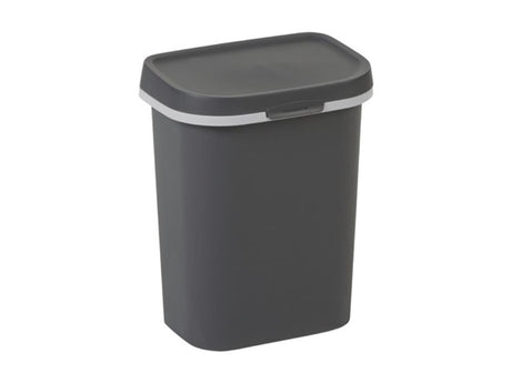 Pattumiera Curver mistral piatta 10 litri antracite 25x17x30 cm (lxpxh)