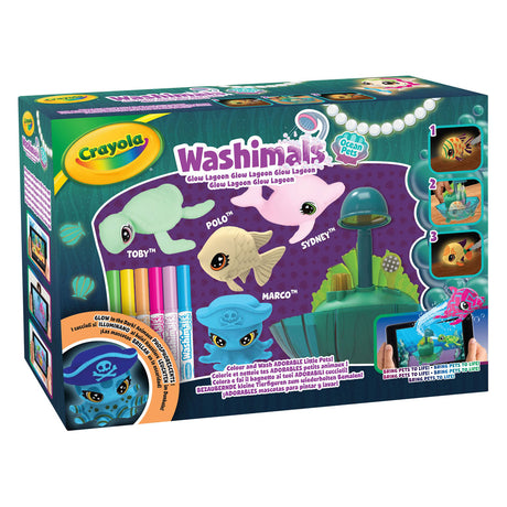 Set da gioco Goliath Games Crayola Washimals Ocean Glow Lagoon