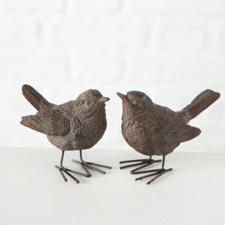 Boltze home figurine uccello spatz h6cm poliresina