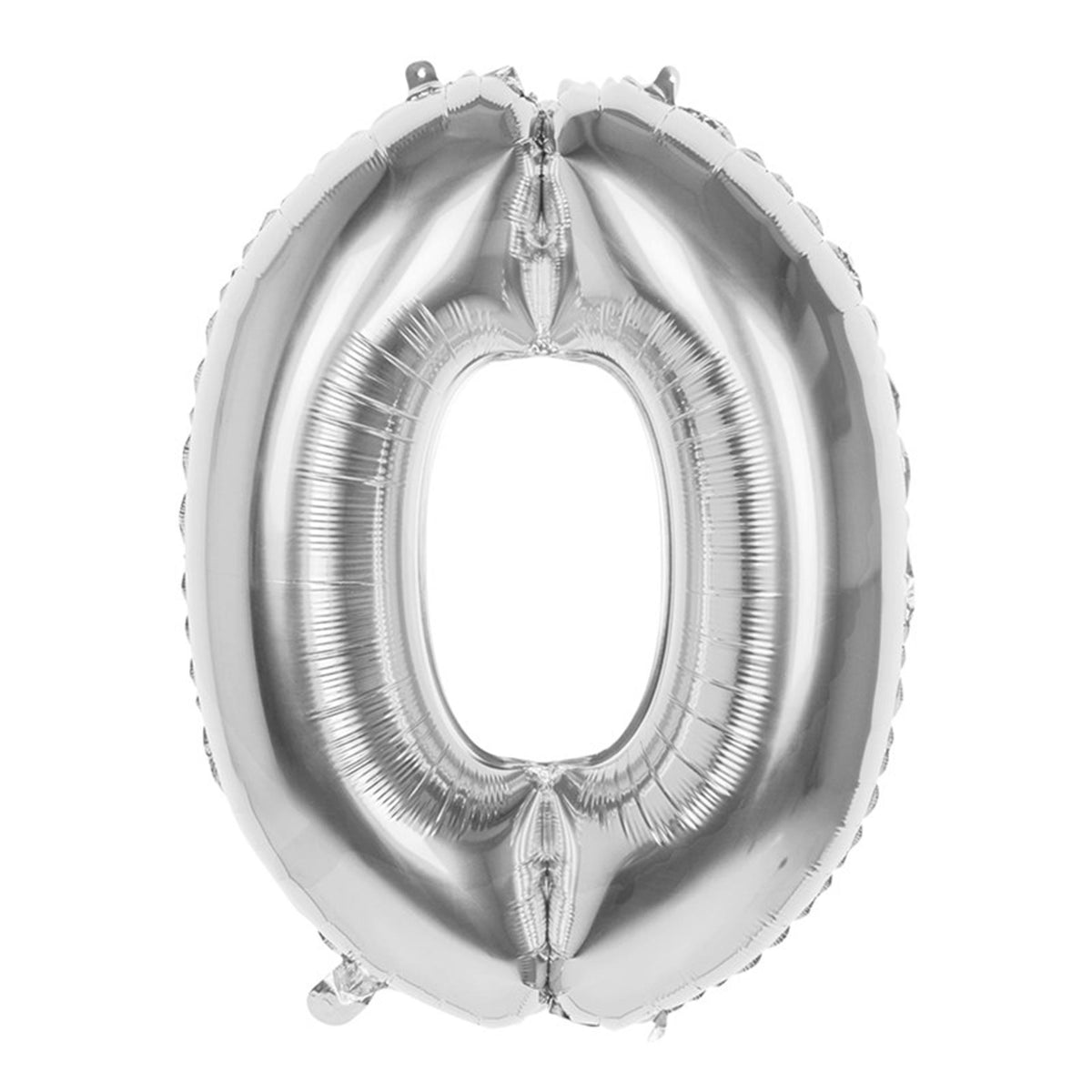 Boland numero palloncino numero '0' lamina d'argento 86 cm adatto per elio