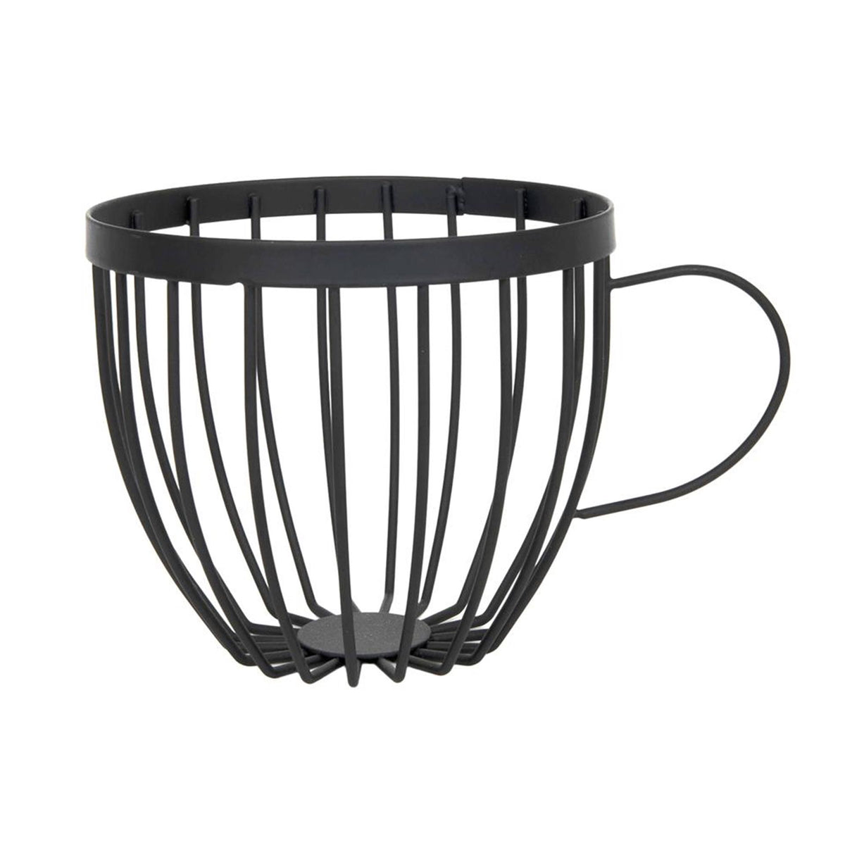 Portatazzina da caffè in filo metallico ø15x12,8cm