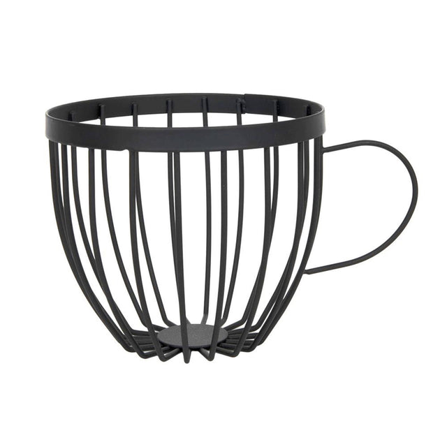 Portatazzina da caffè in filo metallico ø15x12,8cm