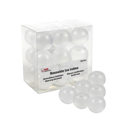 Sfera per cubetti di ghiaccio bianca 18 pezzi