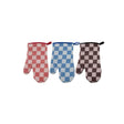 Guanto da forno in cotone a quadri 17x28cm
