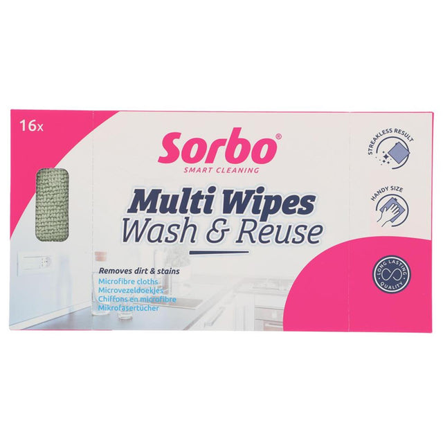 Panni in microfibra Sorbo 22x22cm scatola da 16 pezzi