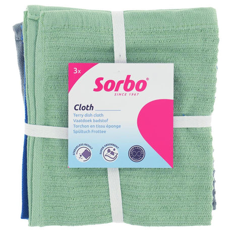 Strofinacci Sorbo in spugna 35x35 cm set da 3 pezzi