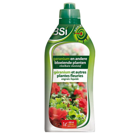 Concime liquido Bsi per geranio e altre piante da fiore 1l = 200l