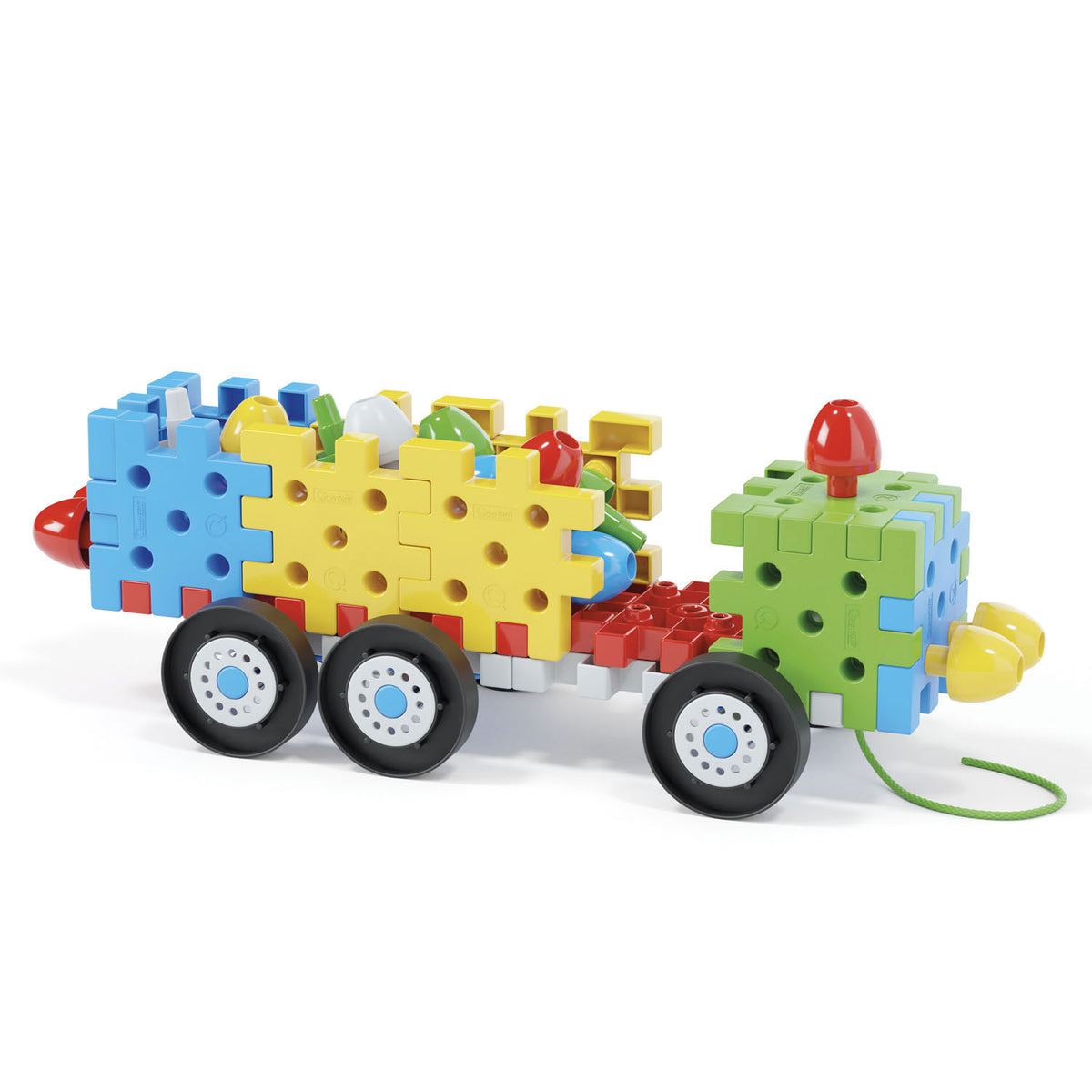 Quercetti kit costruzione veicolo jumbo peggy junior 62 pezzi