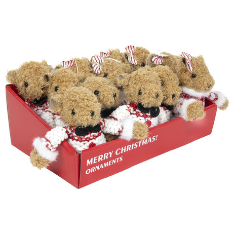 Svenska living Christmas ciondolo orsetto 10x5x14cm 2assortiti