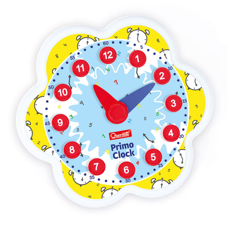 Orologio didattico Quercetti primo orologio junior in cartone 51 pezzi