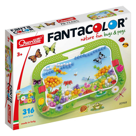 Quercetti nature fun fun e tasselli inserto mosaico, 316 pz.