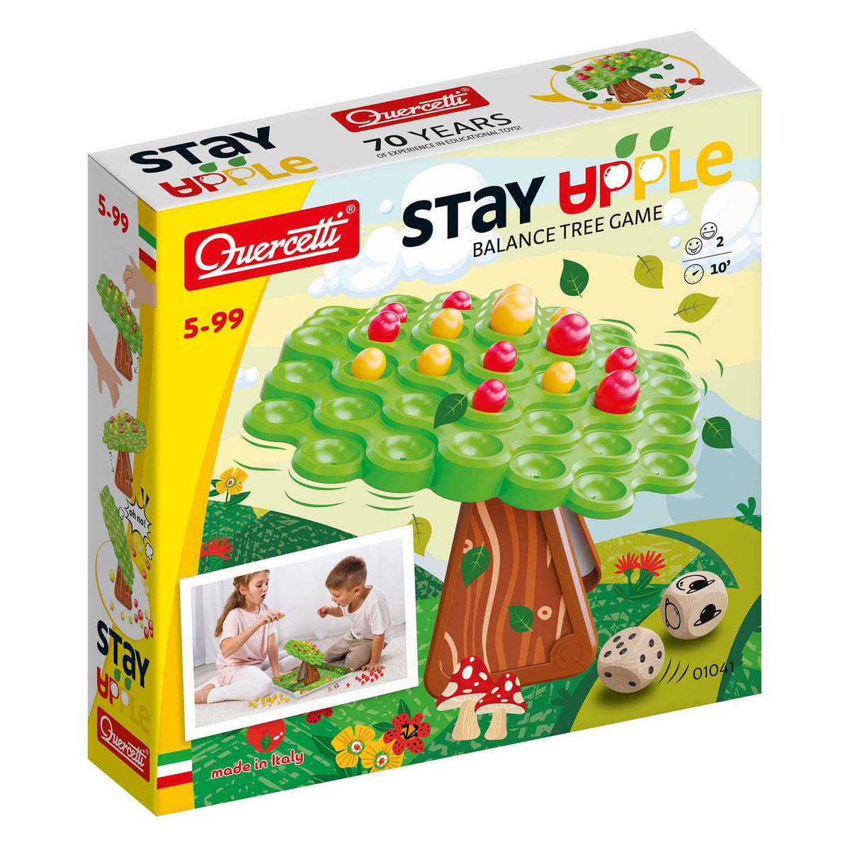Quercetti gioco dell'equilibrio melo - gioco educativo per bambini.