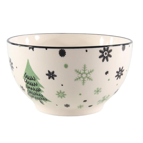Ciotola in porcellana Svenska living con immagine dell'albero di Natale ø14cm