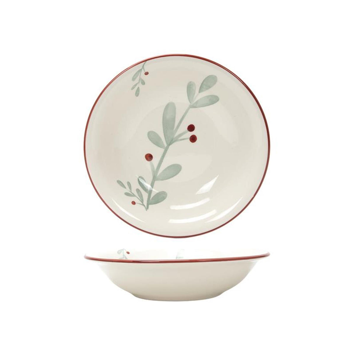 Svenska living piatto fondo 'berry' rosso ø20,5 cm