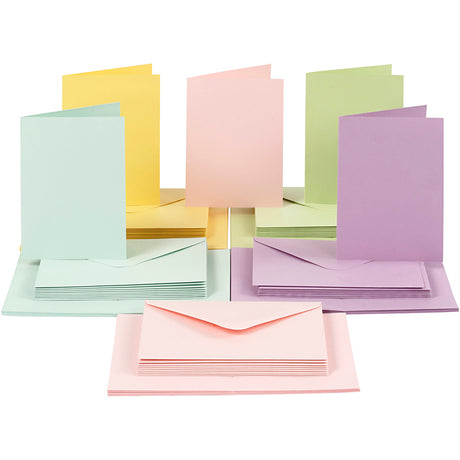 Azienda creativa https: www.cchobby.nl carte-e-buste-size-card-10-5x15-cm-size-envelope-11-5x16-5-cm-110-220-pastelcolors-50-set-1-box