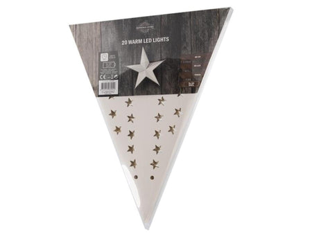 Stella di Natale con fiocco di neve in carta bianca da 60 cm con 20 LED a luce bianca calda e timer, funziona con 3 batterie AA (non incluse)
