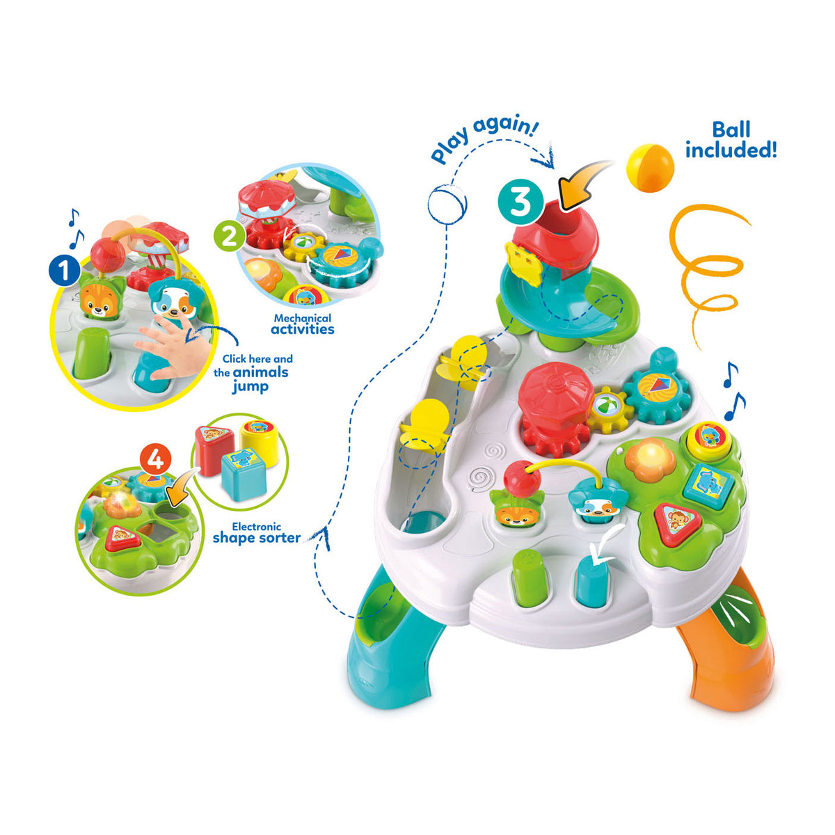 Clementoni baby - tavolo attività interattivo
