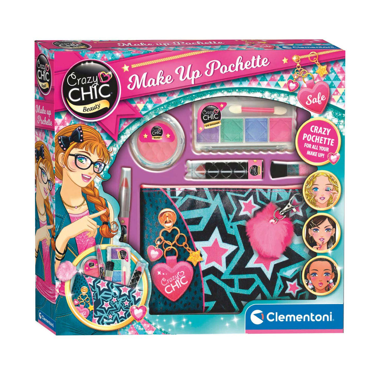 Borsa per trucco Clementoni Crazy Chic