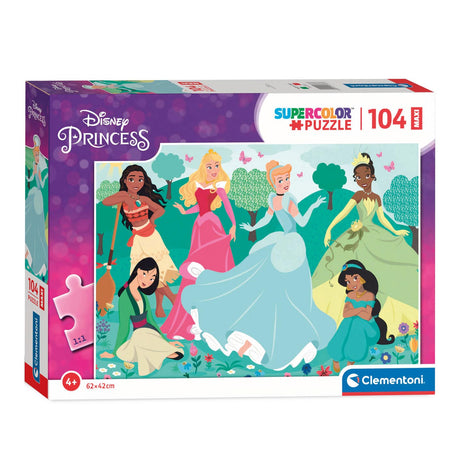 Clementoni maxi puzzle principessa disney, 104pz.