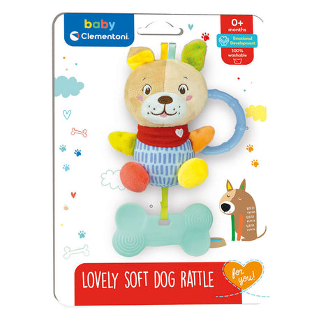 Clementoni baby - cane di peluche a sonagli