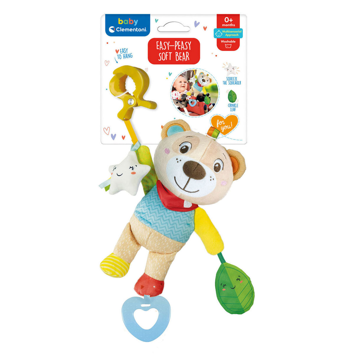 Clementoni Baby Easy-Dispy-Dish Orso morbido