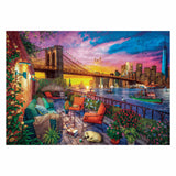 Clementoni puzzle manhattan balcone tramonto, 3000pz.