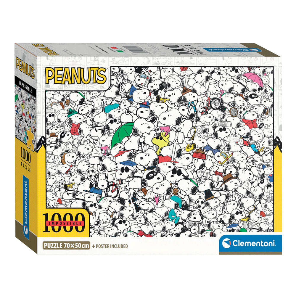 Clementoni - puzzle - 1000 pezzi - noccioline impossibili - puzzle per adulti