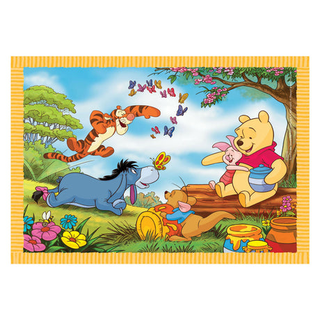 Clementoni puzzle colorato disney winnie the pooh, 4in1