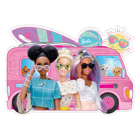Puzzle Clementoni super color - barbie surf bus, 104 pz.