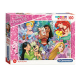 Puzzle Clementoni super colorato Disney Princess II, 60 pz.