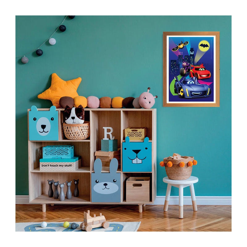Clementoni - puzzle - 60 pezzi - batwheels - puzzle per bambini dai 4 anni