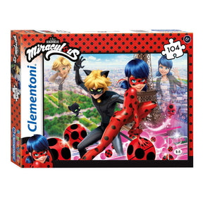 Clementoni puzzle puzzle super color miracoloso coccinella, 104st.