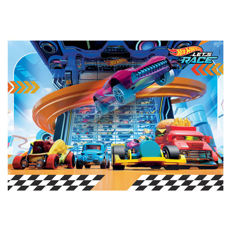 Clementoni puzzle puzzle super color hot wheels II, 104st.