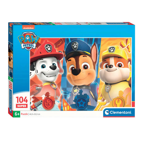 Clementoni puzzle puzzle Super Color Paw Patrol Close Up, 104st.