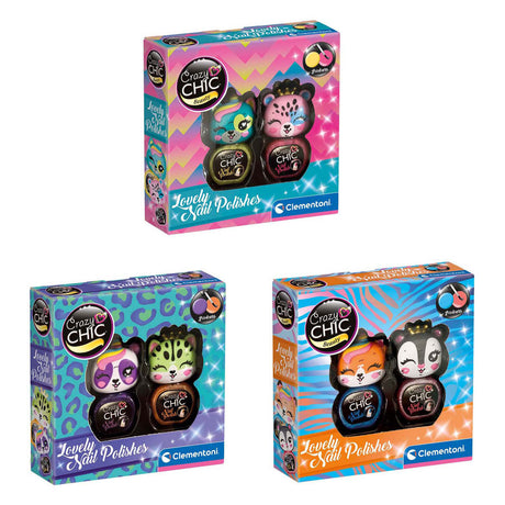 Clementoni Crazy Chic - Smalti Animali, 2 pz.