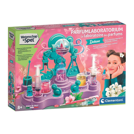 Clementoni scienza e giochi - laboratorio profumi - creazione profumi - scatola esperimenti - fragranze e coloranti - con accessori - da 8 anni