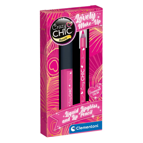 Lucidalabbra e matita labbra Clementoni Crazy Chic alla fragola