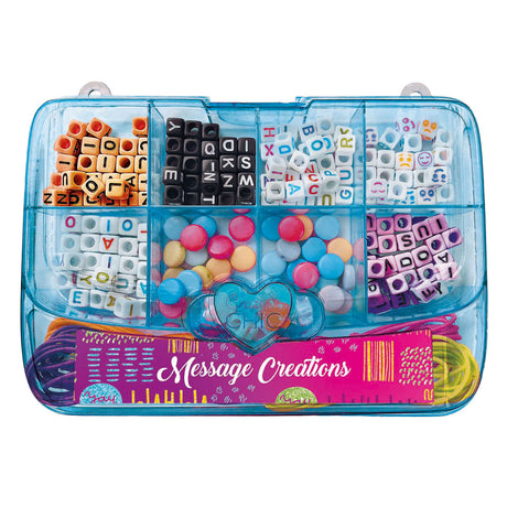 Set di perline per creazione di gioielli Crazy Chic Clementoni in una scatola blu