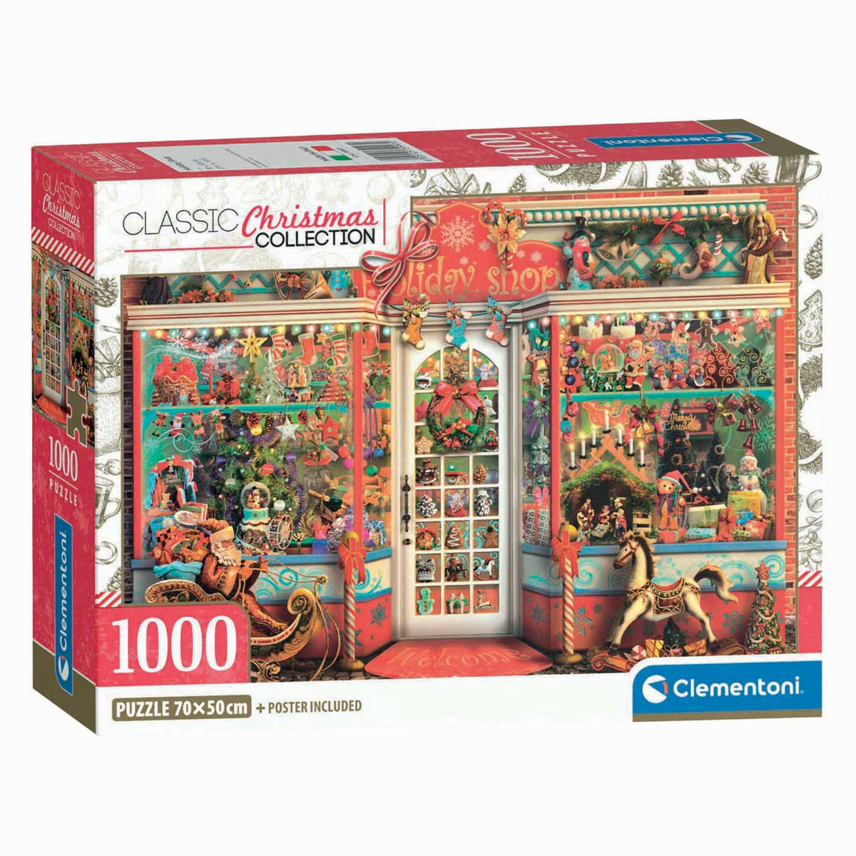 Puzzle Clementoni Negozio di Natale - 1000 pz.