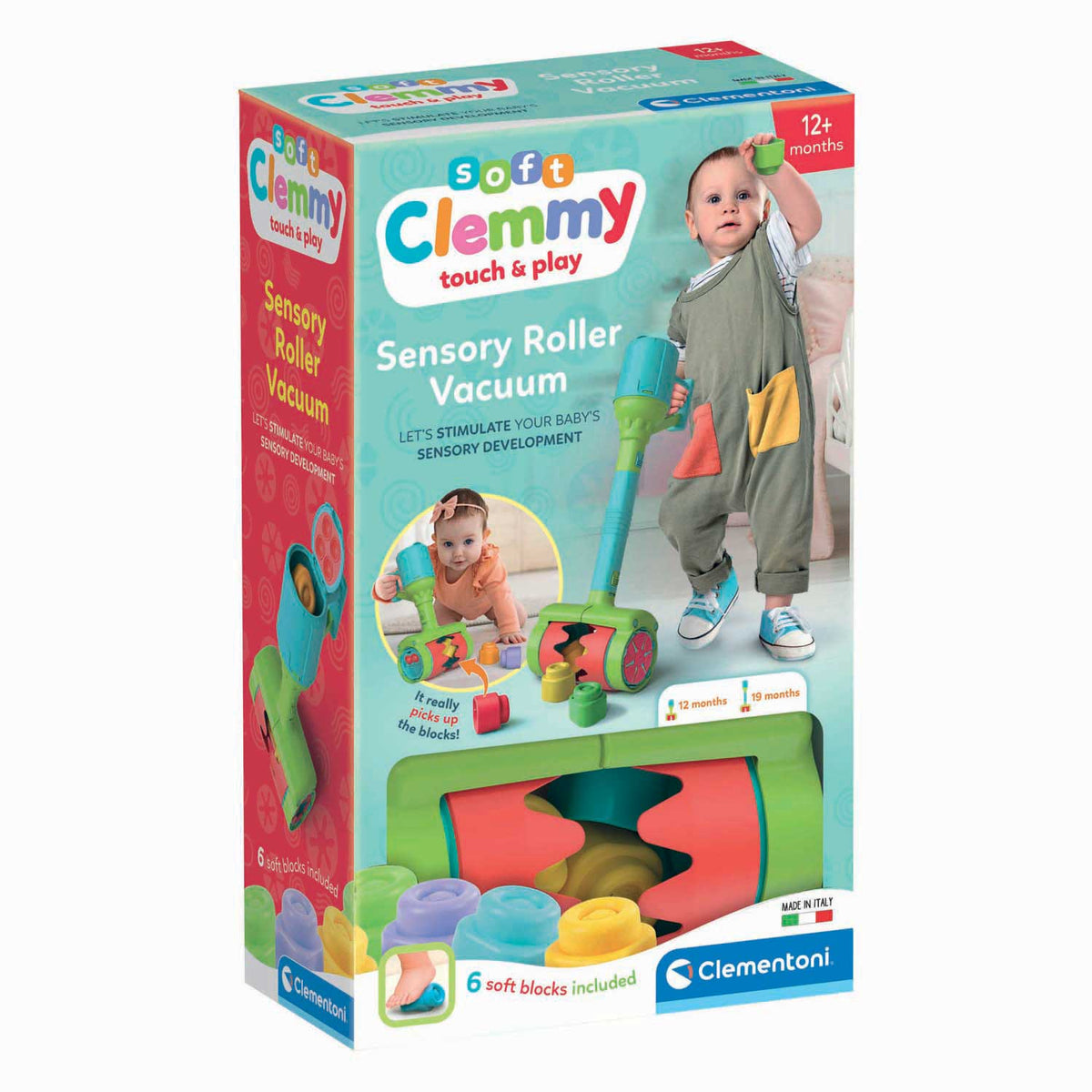 Aspirapolvere Clementoni soft clemmy con 6 blocchi