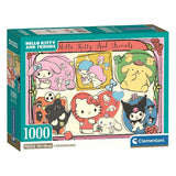 Puzzle Clementoni hello kitty e amici - 1000 pz.
