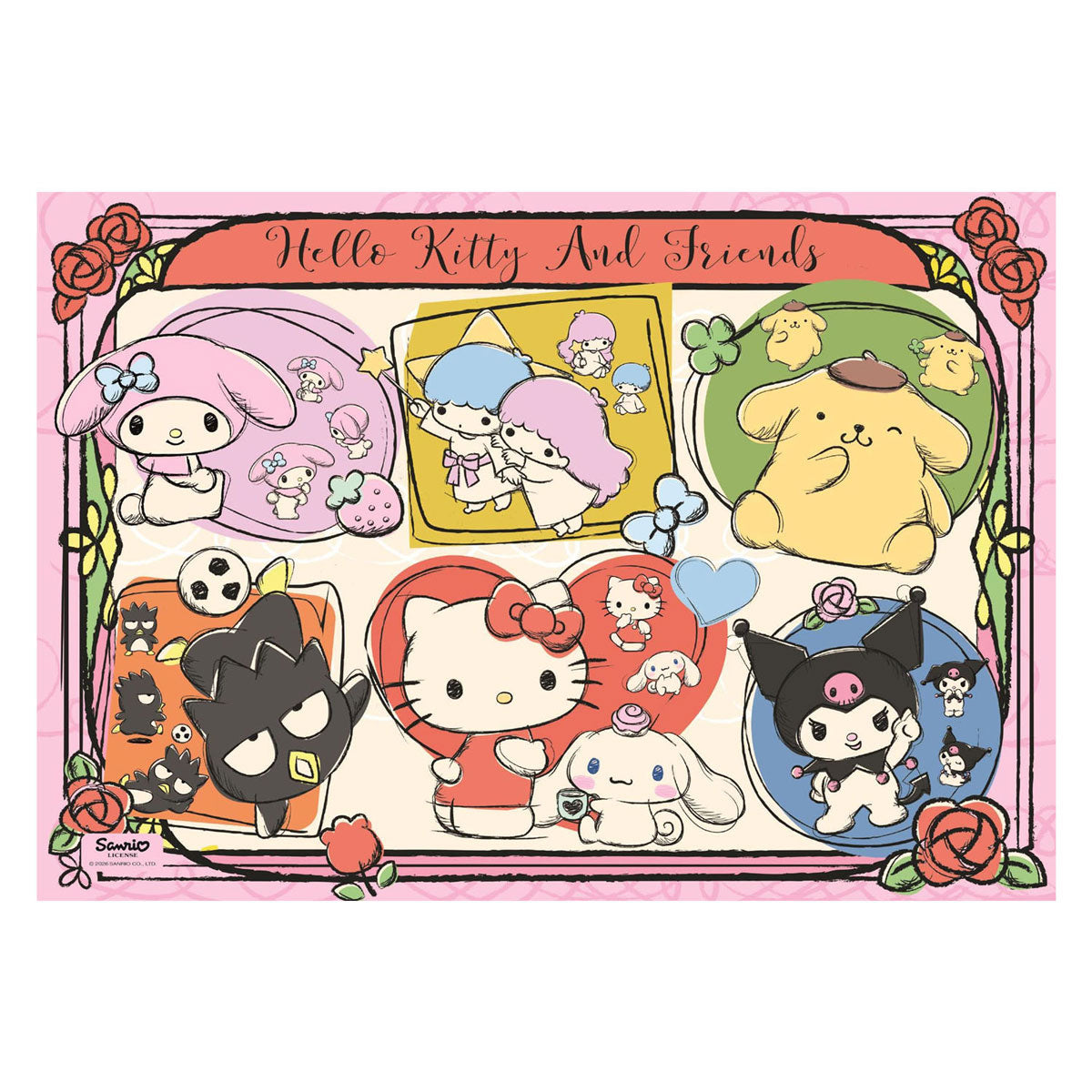 Puzzle Clementoni hello kitty e amici - 1000 pz.