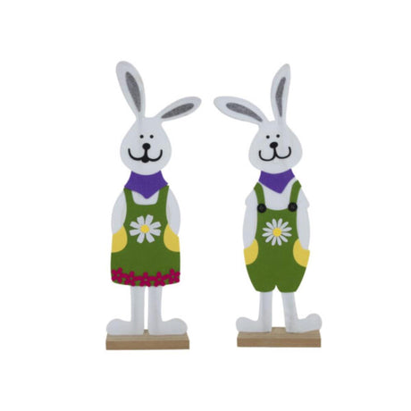 Svenska Living Decorazione per finestra in feltro Coniglietto pasquale 51 cm donna o uomo