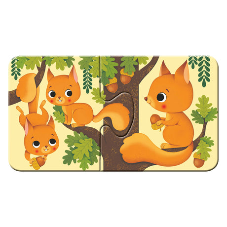 Gli animali Ravensburger e i loro piccoli - i miei primi puzzle - 9x2 pezzi - puzzle per bambini