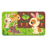 Gli animali Ravensburger e i loro piccoli - i miei primi puzzle - 9x2 pezzi - puzzle per bambini