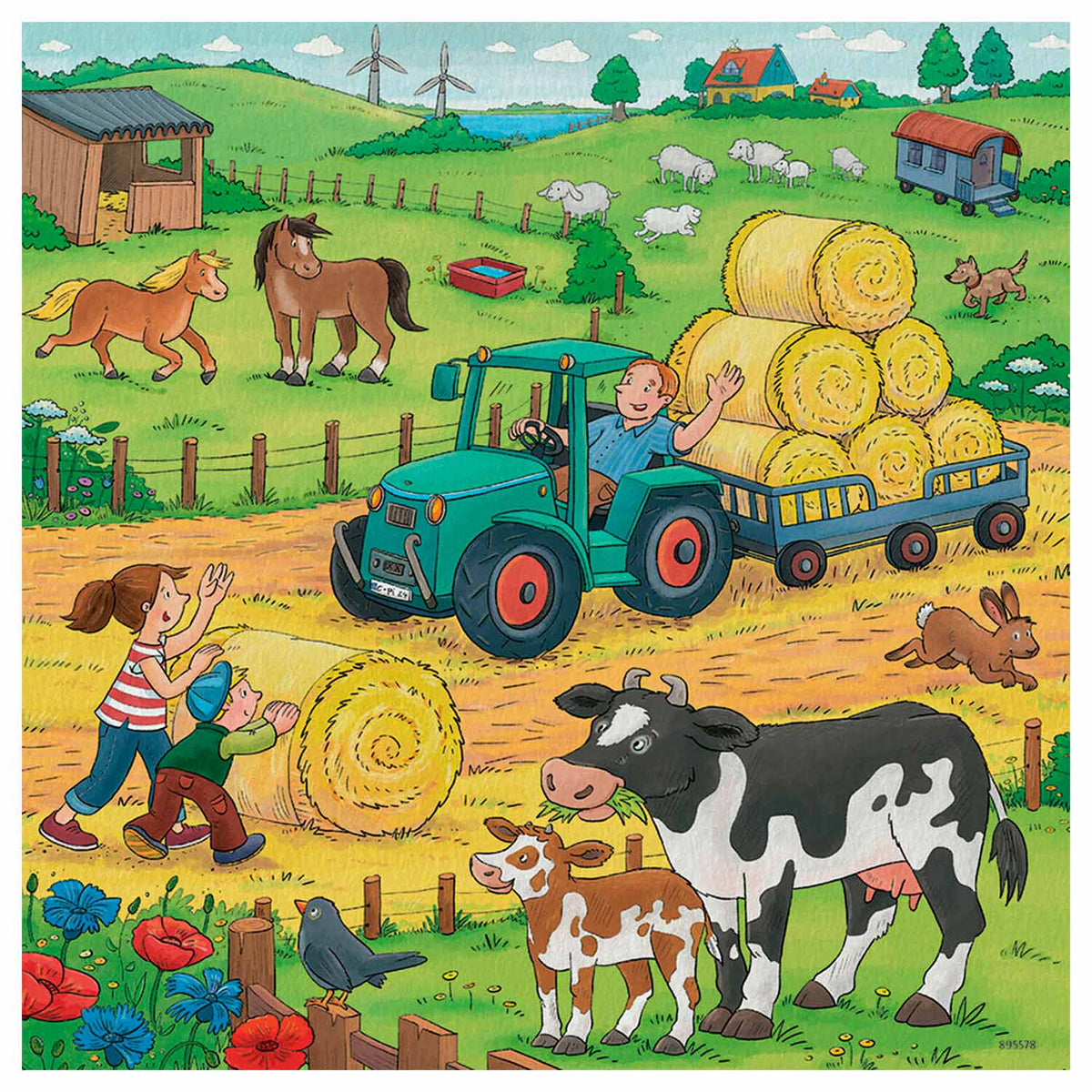 Ravensburger Puzzle Farm - 3x49 pezzi - puzzle per bambini