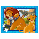 Puzzle 4 in 1 Ravensburger il re leone